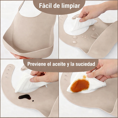 Babybo® - Juego de cubiertos de silicona para bebé