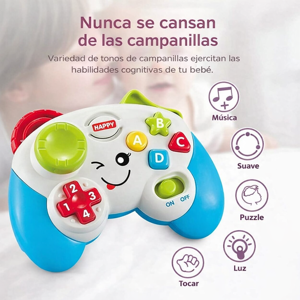 BabyPlay® -Juguete Interactivo con Luces y Sonidos Educativos.